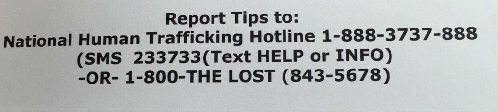 RummelLearning's tweet photo. #endhumantrafficking #coercion #itsnotokay
#sharethisnumber #hope #savealife https://t.co/Wb4uZlzmDE