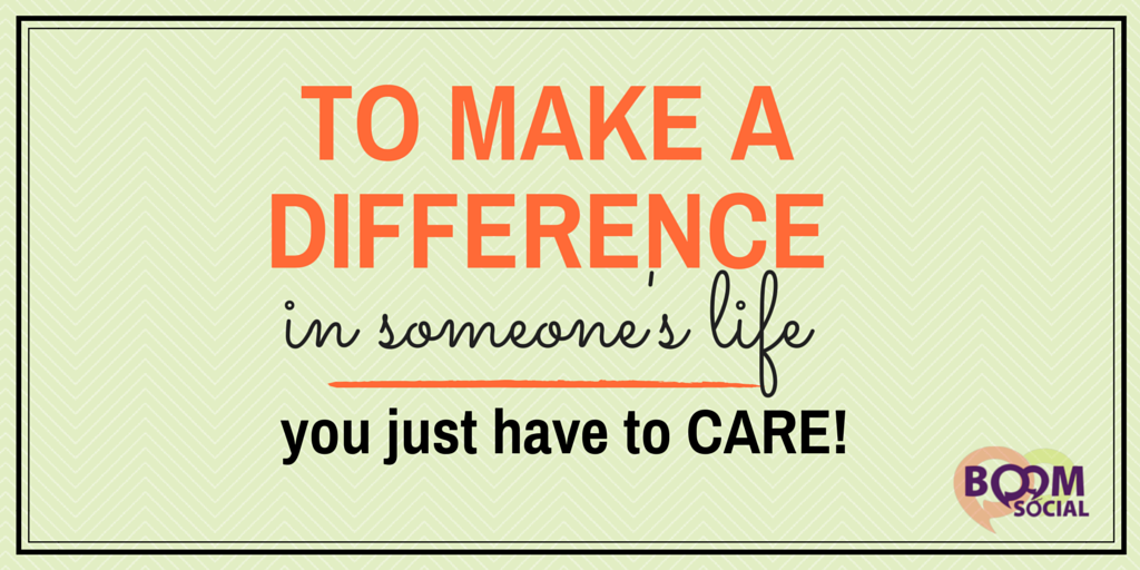 kimgarst's tweet photo. To make a difference in someone's life, you simply have to CARE! #Inspiration https://t.co/xeOU1Z9ZSE