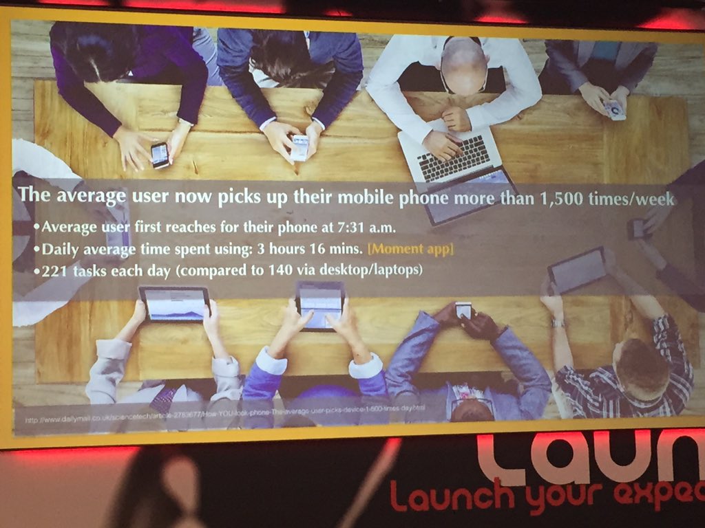 raybinbea's tweet photo. We use our cell phones more than 1,500 times a week. #lvdigitalworkshop https://t.co/SaOQ5EGFqb