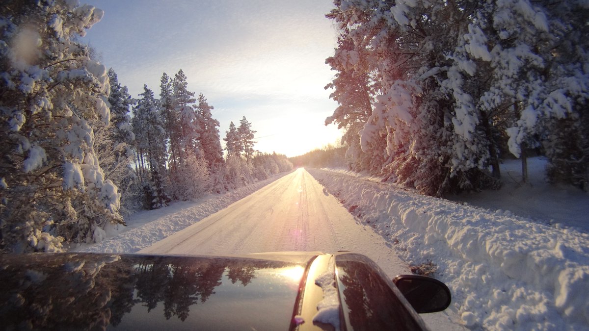 Aurattua metsäraittia. Lumiennätyksen lisäksi #Merikarvia lienee maisemiltaan nyt Suomen kaunein kunta @paikanpäällä