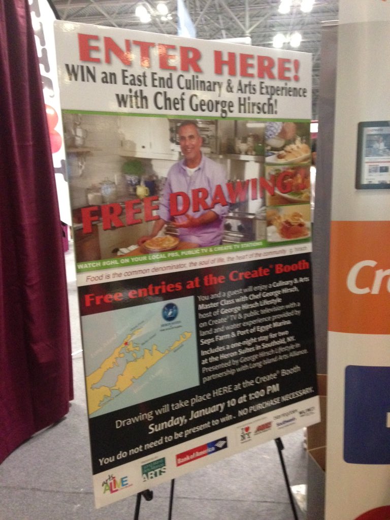 CreateTVchannel's tweet photo. Come down to #Booth1052 @NYTTravelShow and enter @georgehirsch give away! https://t.co/44XPRFEVSA