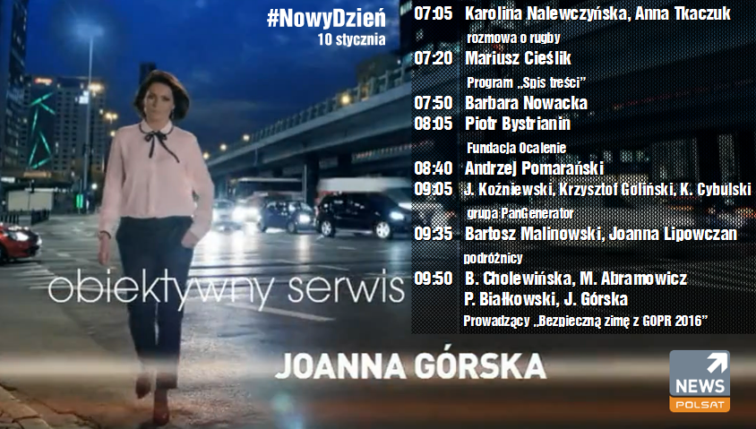 W #NowyDzień jutro wyjątkowi goście. Od 05:58 do Telewizji #Polsat i #PolsatNews zaprasza <a href="/Jgoralka/">Joanna Górska</a>.