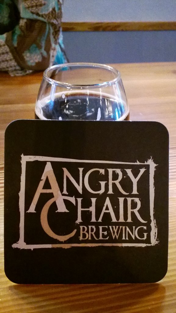 Finally made it to @angrychairbeer. Enjoying an #angrygourd pumpkin milk stout.
