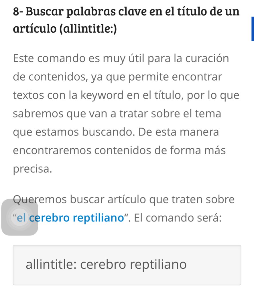 OlivaBarrosS's tweet photo. Comando #allintitle en #google permite buscar palabras clave en artículos https://t.co/Eu0B3Pokek @fjaviramos 👍🏼 https://t.co/jGC05P3vMh