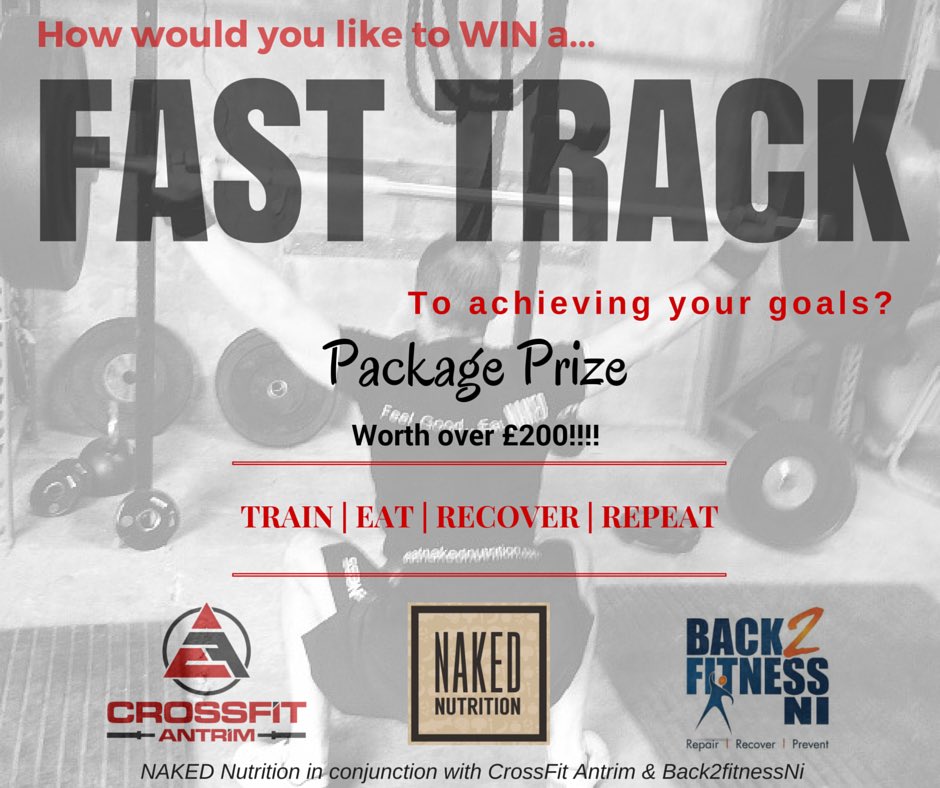 Lifestyle giveaway provided by @NKD_Nutrition @crossfitantrim @Back2fitnessNI worth over £200!! RT to win #exclusive