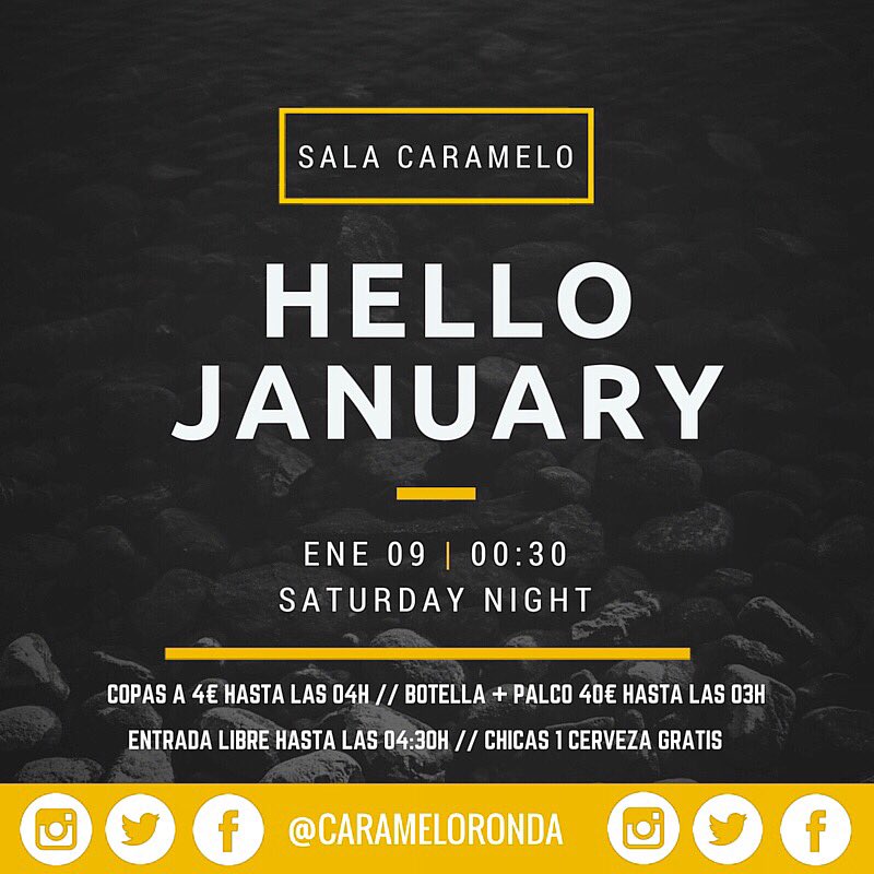 Hoy sábado?!? No te quedes en casa! ⛔️ Vente a bailar 💃🏻💃🏻💃🏻 con nosotros a <a href="/CarameloRonda/">Caramelo Ronda</a> a partir de las 00:30 🔊👏🏻
