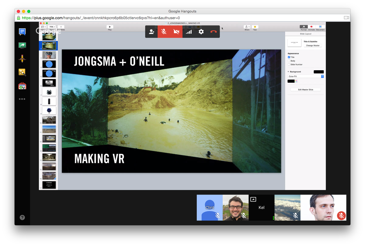 Excited to be learning about how <a href="/keloneill/">Kelly ONeill</a> approached <a href="/TheArkVR/">The Ark</a> on hangouts