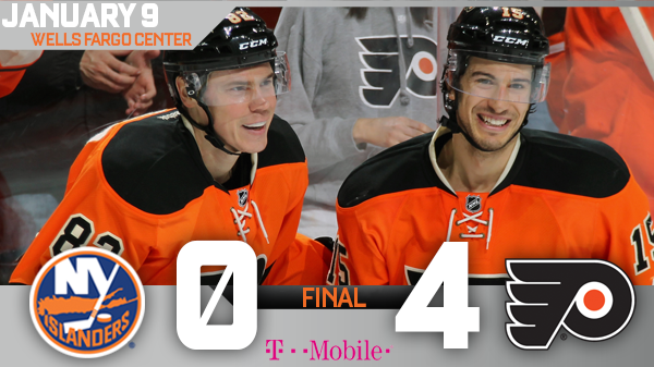 NHLFlyers's tweet photo. #Flyers shut out the Islanders 4-0! #NYIvsPHI

Next game: Wednesday vs. BOS, 8pm. Tickets → https://t.co/MGQ4UHfGuk https://t.co/2MkVsf0PHc