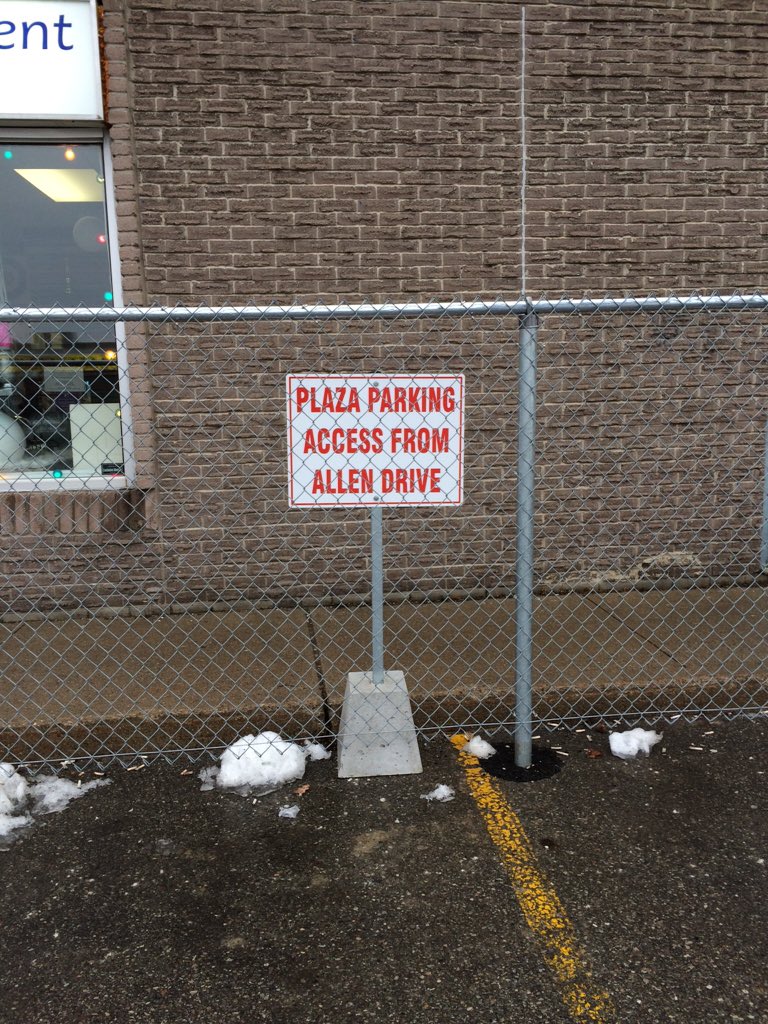 respinder's tweet image. This is seriously absurd - yes - let's put up a #fence directly in front of a business. Real smart. @TheBoltonFence