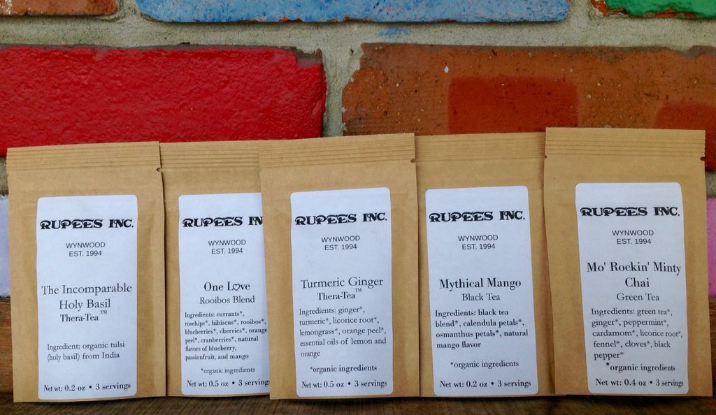 rupees_inc's tweet photo. New Tea Flavors:  #Mango #Mint #OneLove #Turmeric #Ginger #Basil #Tea #Chai #Organic #RupeesInc #ArtWalk #Wynwood https://t.co/EkdyODPTJ5