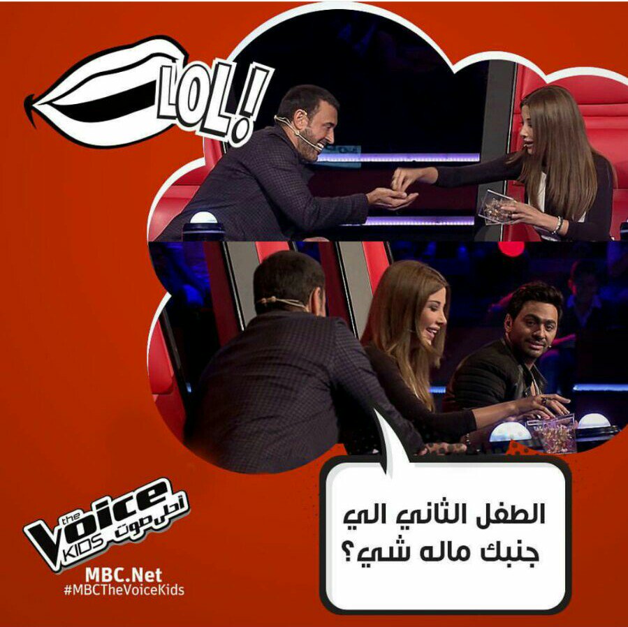 Spreading candies with love 💓💓 #funnymoments #mbcthevoicekids #spreadthenancylove  @kadimalsahirofficial <a href="/tamerhosny/">Tamer Hosny</a>