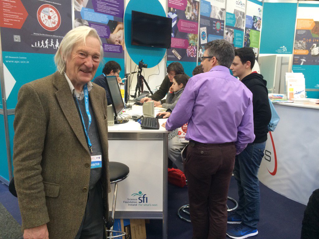 speediecelt's tweet photo. Honoured to meet Tom Kennedy,a legend of IrishScience journalism, whilst I was working at @BTYSTE #RDS @Science_Spin https://t.co/Kz8Ff3e5Ei