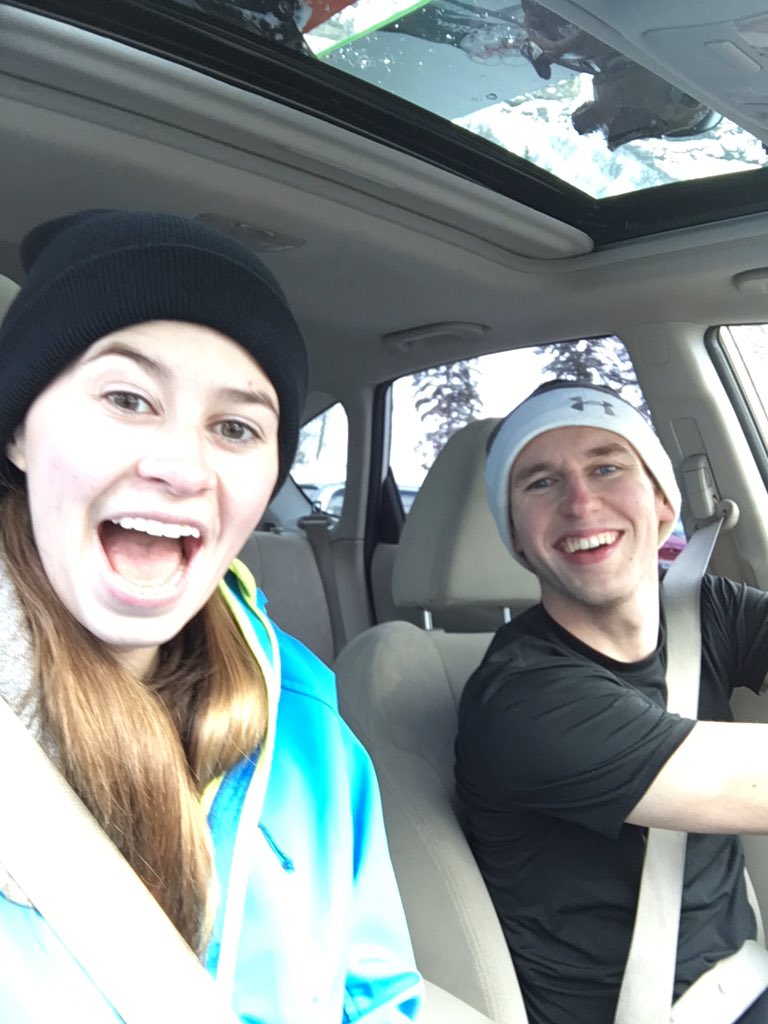 _beccaatkinson's tweet photo. He took me snowboarding for the first time. 💜 and I'm still alive! ❄️🏂 https://t.co/fRfUc7Pnj2