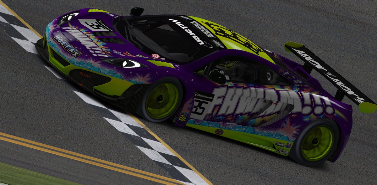 JDRGraphics's tweet photo. #TeamWindowLickers and #FHWAM!!! returns for the #iRacing24H with the McLaren on @RaceSpotTV January 23-24 https://t.co/kjZiSklRTs