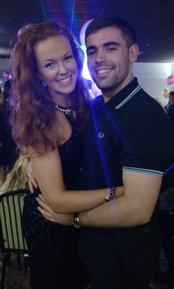 StephanieSwan_'s tweet photo. So tonight I was finally reunited with my dance partner & ray of sunshine @c0r3ybmb #liftpartner #thatgrin https://t.co/l7aLIcB83K