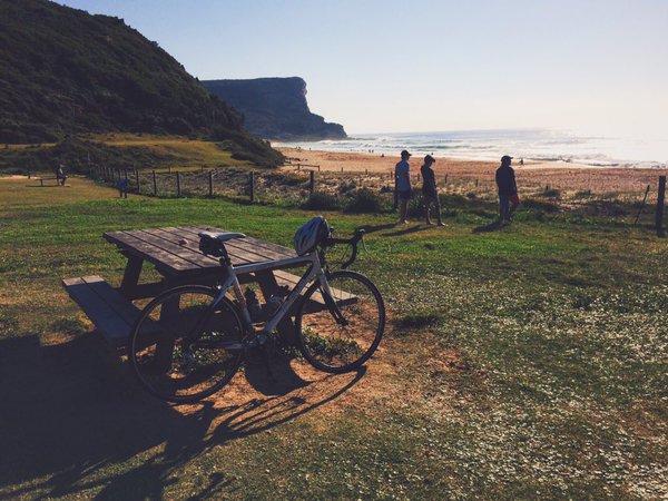 Fresh to ride ##cycling <a href="/LeisureCoaster/">CJ Middleton</a> Managed to get up to Garie Beach on #bike today. What a place! #surfinglife