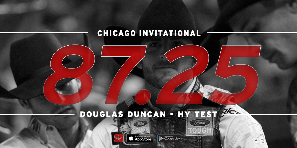 PBR's tweet photo. .@DouglasDuncan87 leads round one through the first four sections. 

#PBRCHI Live: https://t.co/qSBSFKSXPQ https://t.co/GlKHom7BWx
