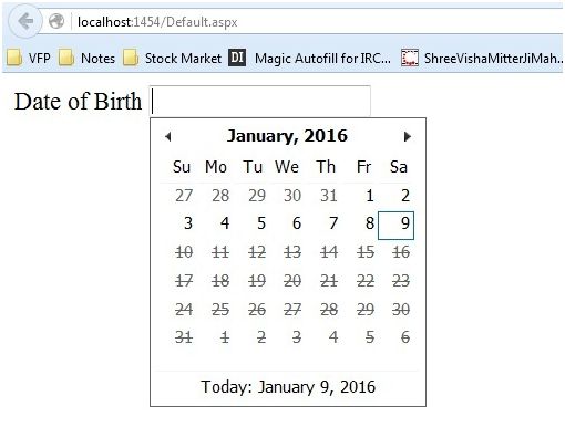 CsharpCorner's tweet image. Use #AJAXControlToolkit Calendar Extender With #ASPNET by Manoj Kalla CC @CsharpCorner c-sharpcorner.com/UploadFile/2f5…