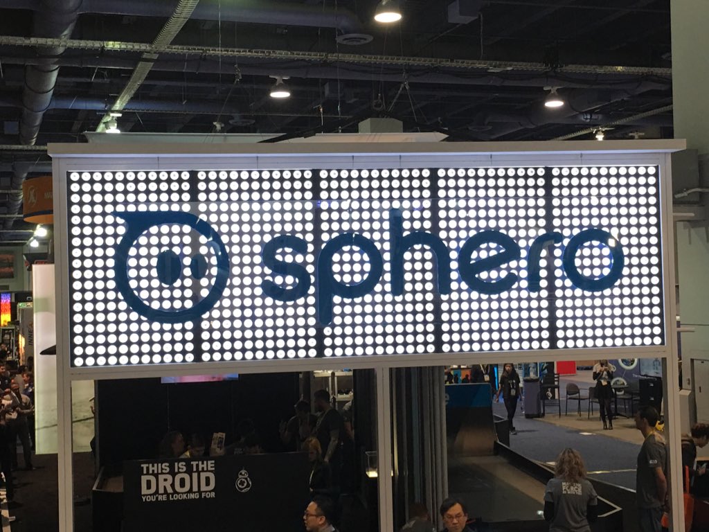 SparkysWidgets's tweet image. I know I&apos;m biased but we got the best booth and sign at #CES2016
