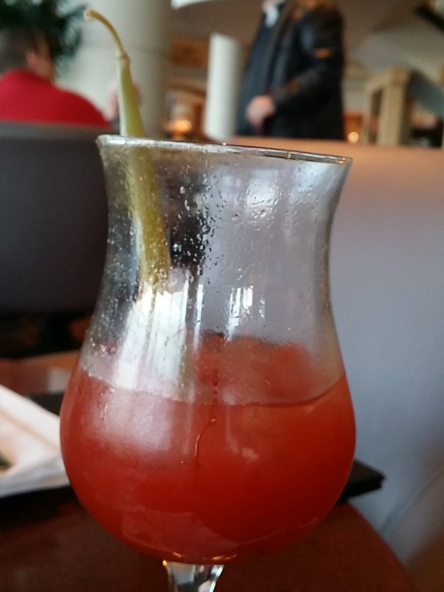 RHBaum's tweet photo. 1st #pcmaCaesar  going down! Been looking 4ward to this for months! 3 sips and almost gone! #tasty https://t.co/550To2zSMl