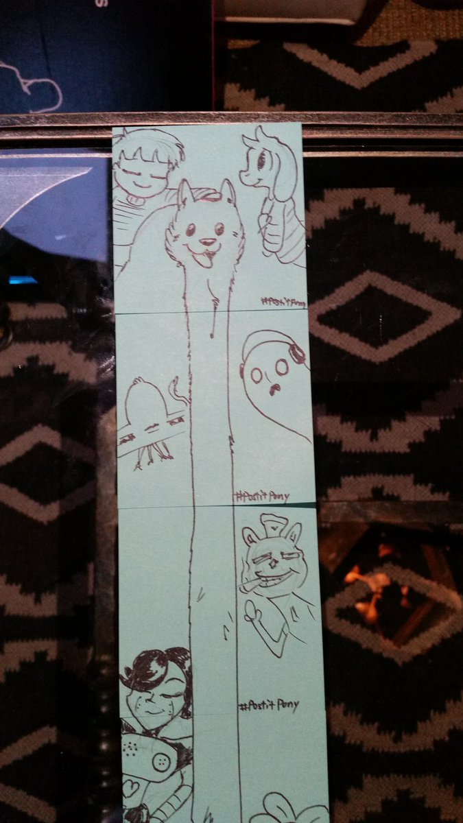postitpony's tweet image. #undertale #lesserdog #frisk #postitpony #papyrus #sans #flowey @Pacific_PonyCon