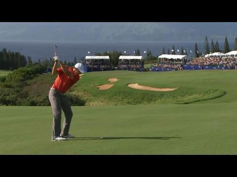 SportNewsTV24's tweet photo. #Golf #PGATour Jordan Spieth inches away from a walk-off albatross at Hyundai Video:https://t.co/6NWj9ehRrJ https://t.co/HW4ULkCHAL