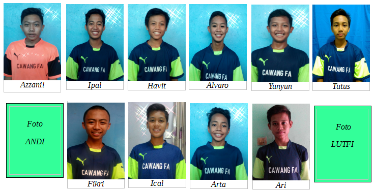 Cawang FA U16 - untuk Liga AAFI 2016 Regional Jakarta 1