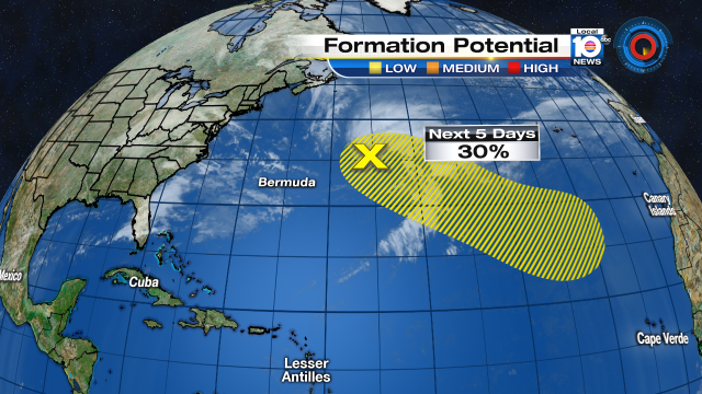 What? The NHC is watching an area of low pressure in the Atlantic. @TrentAricTV will have the details at 11pm. https://t.co/RiJVImfYUI