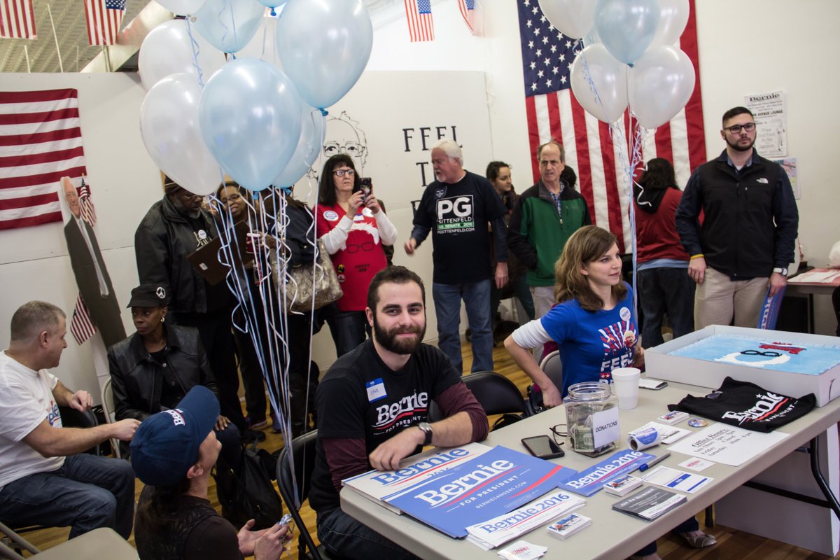 PicBernie2016's tweet image. The Grand Opening of the 1st office for #BernieSanders in #Ohio. An all #volunteer effort that makes me #FeelTheBern