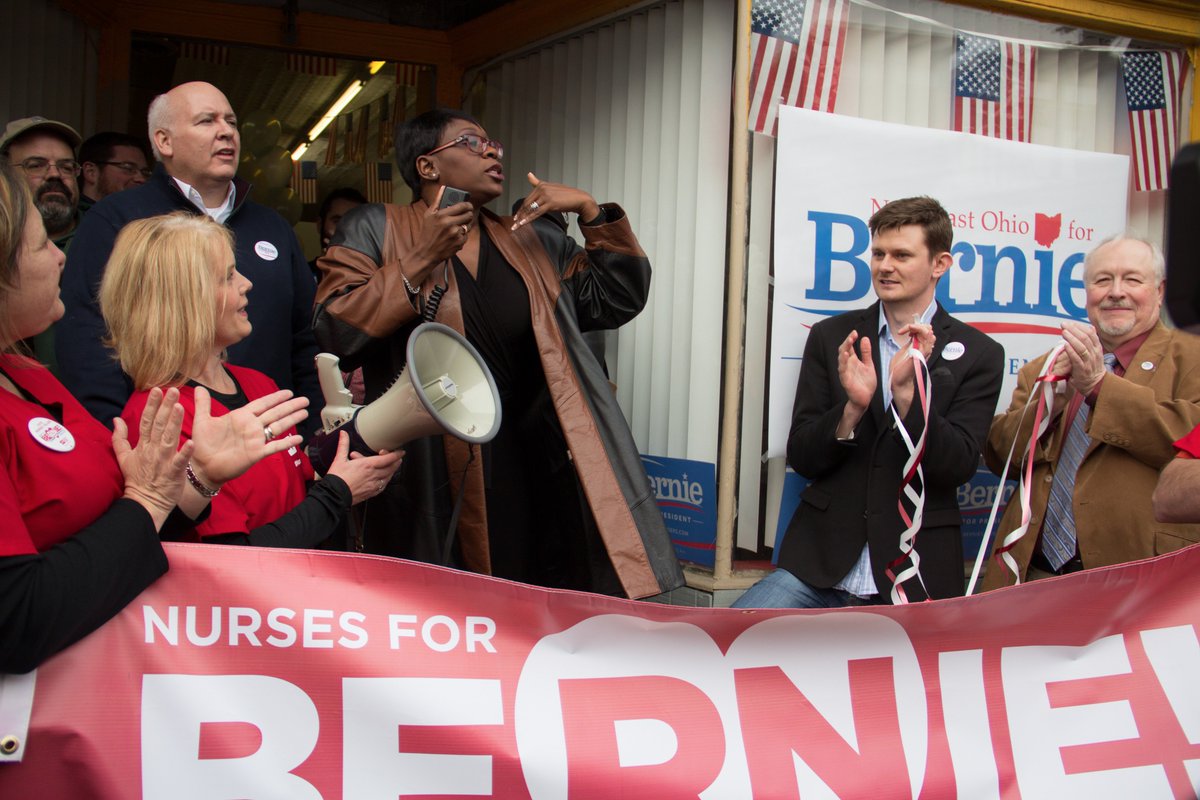 PicBernie2016's tweet image. The Grand Opening of the 1st office for #BernieSanders in #Ohio. An all #volunteer effort that makes me #FeelTheBern