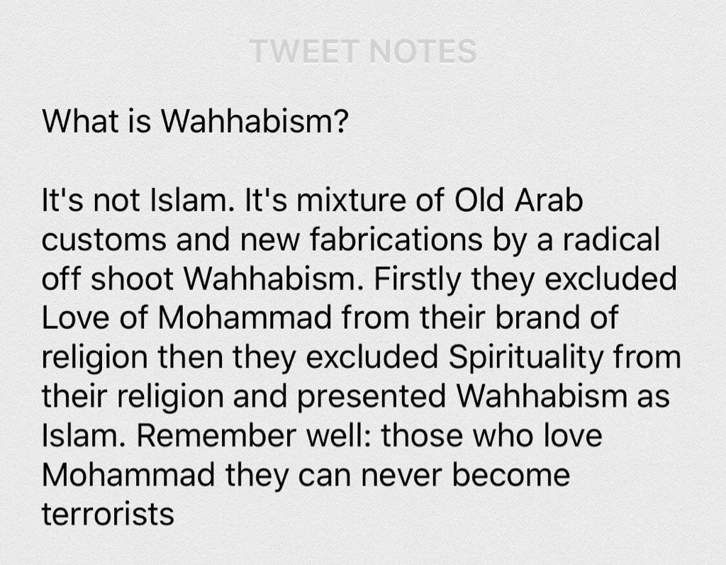 maria_r259's tweet photo. Main Source of Global Terrorism is Wahhabism. #ISIS #Saudi #MuhammadMercyForTheUniverse #PakSalutesChAslam #Taliban https://t.co/O1NW1k1SCN