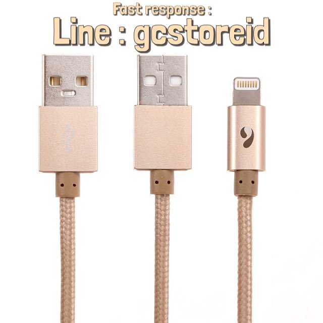 GCStoreID's tweet photo. Cari Kabel iphone 5/6? Ini dia kabel 9NiNE gold braided. Panjang 1,2m, bs sync data. Harga 175rb. Palu free ongkir. https://t.co/hzK25MpEoU
