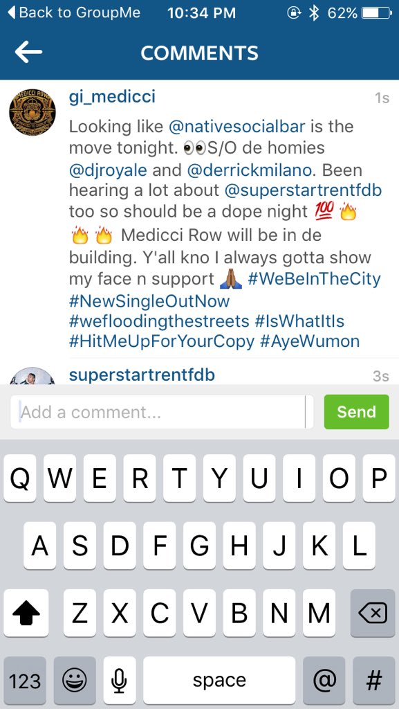 SuperStarTrent's tweet photo. I'm tellin y'all native the wave tonight โผ๏ธ
Some of the Hottest djs and host in the city ๐ฌ
#SomeWhereSaturdays https://t.co/hLdaONqlsJ