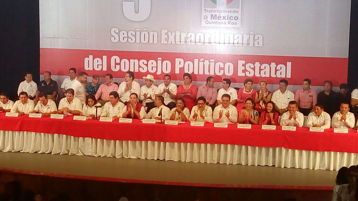 PolitiKMultiple's tweet image. ¡El PRI Quintana Roo con Unidad! @betoborge  @erickpaolo @JLToledoM @raymundoking  @Cristina_Diaz_S #ConsejoPolítico