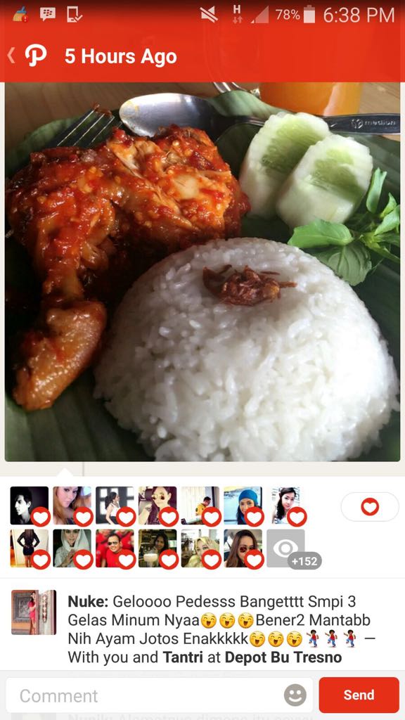 Salah satu pelanggan kami yang terus2an pesen dan ketagihan rasa ayam jotos! Makasiii ya bu nuke..