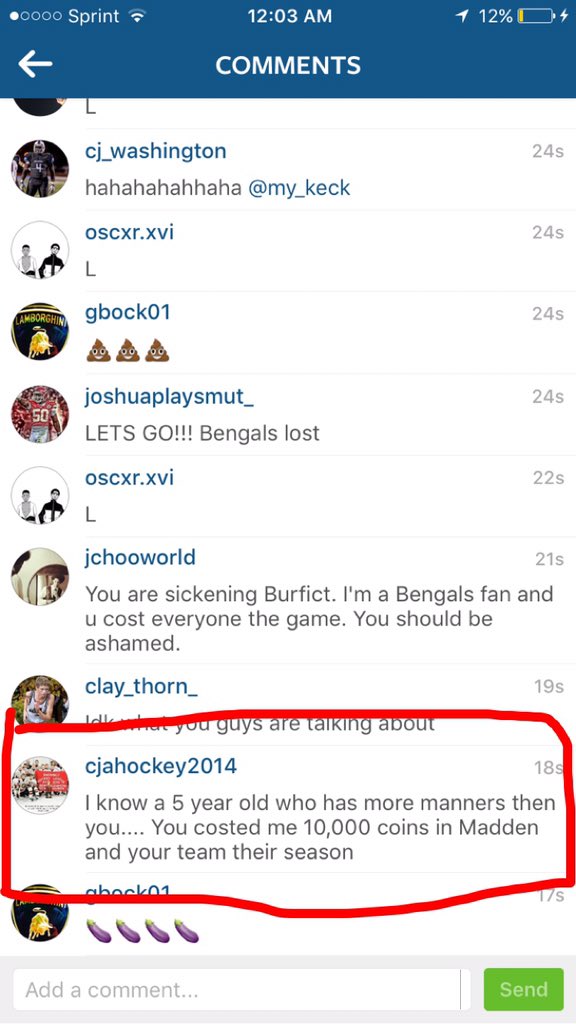 matt__shaw15's tweet image. Wow Vontaze Burfict I can't believe you would cost this kid 10k coins #therealproblem