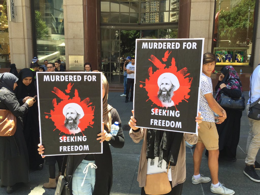 mufaker911's tweet photo. احدى الاخوات تبين حقيقة النظام الصهيوني السعودي للشعب الاسترالي في #سيدني في وقفة #الشيخ_النمر_شهيداً https://t.co/eqhZtJAVsy