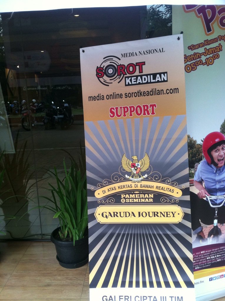 Media Support #GarudaJourney Sorot Keadilan turut menyukseskan pameran seni ini!