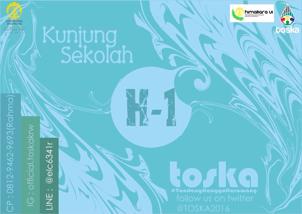 inpokrw's tweet photo. Sukses yaa "@TOSKA2016: TOSKA 2016
#TandangKanggoKarawang https://t.co/W8CMnjzkmT"