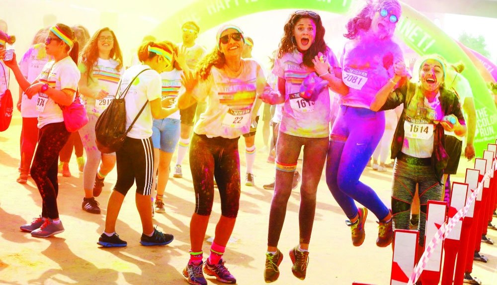 GulfTimes_QATAR's tweet photo. Thousands have fun at Color Run
https://t.co/4nMRq64oB9
#Qatar #colorrunqatar https://t.co/p258VLTQpF