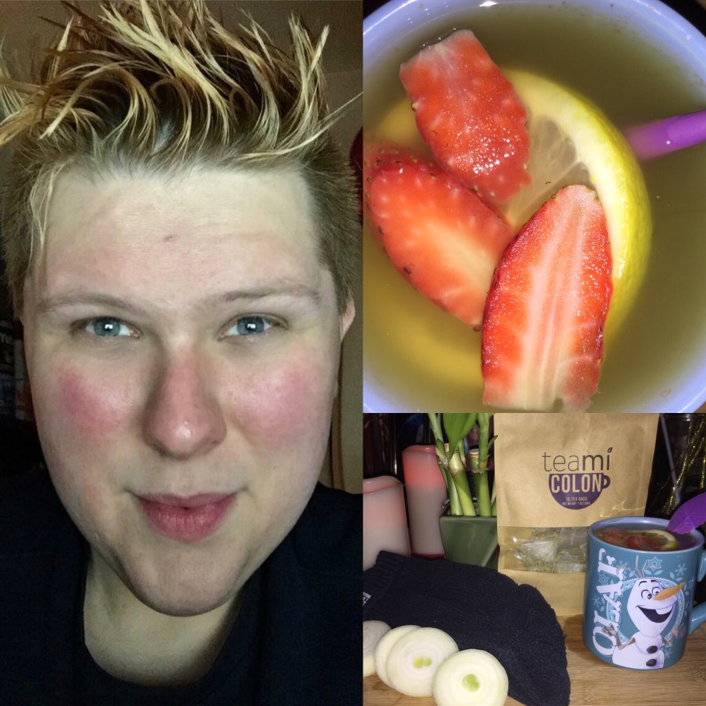 coreyontv's tweet photo. Fresh out the shower & ready for my Saturday Night #OnionSocks #OnionDetox & Drinking my @TeaMiBlends #ColonTea ๐๐ป๐ต https://t.co/CWmIOWQRJp