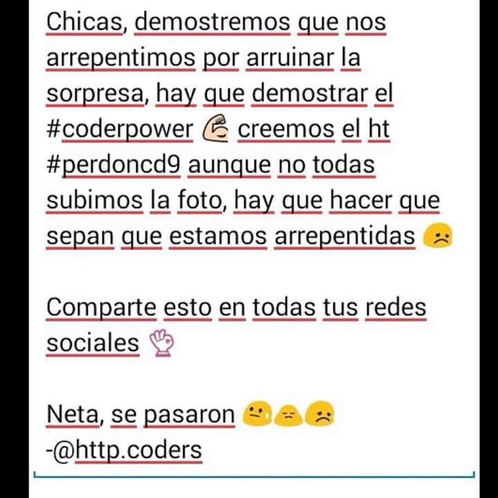 KarenDGMj's tweet image. #CoderPower #perdoncd9 #IFeelAliveCD9 @soyalonsovillal @JosDice@soyalannavarro @soyfreddyleyva@bryanmouque @somosCD9