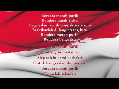 BENDERA MERAH PUTIH, BENDERA TANAH AIRKU, GAGAH DAN JERNIH TAMPAK WARNANYA BERKIBARLAH.......DISTADION YANG BIRU...