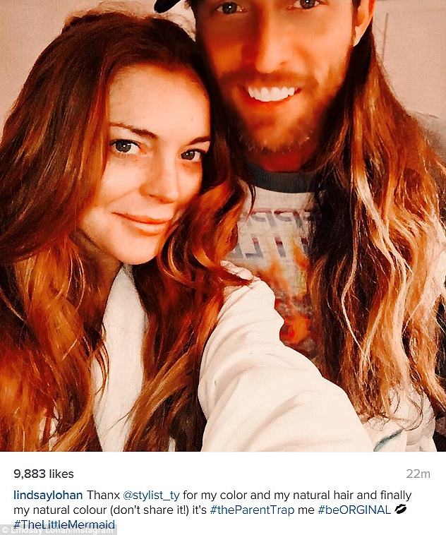 DailyMailCeleb's tweet photo. Lindsay Lohan goes back to her roots with 'Parent Trap hair!' https://t.co/pA3uUHadC6 https://t.co/a7Kwmzy1W3