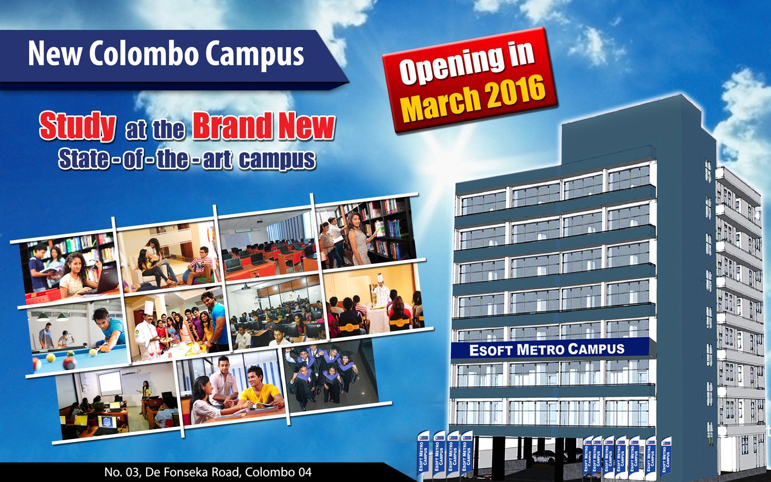 Esoft Metro Campus Esoftsrilanka Is Moving In March Modernclassrooms Libraries Computerlabs Studentrecreation Cafeteria T Co Ljbmvslz3b Twitter