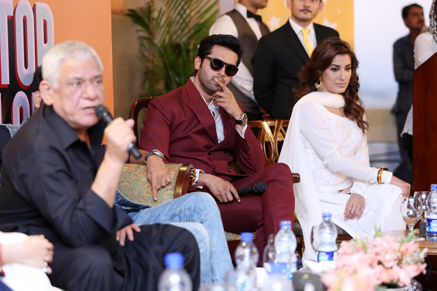 ActorInLaw's tweet photo. Press Launch of feature film #ACTORINLAW
#FAHADMUSTAFA #MEHWISHHAYAT #OMPURI https://t.co/HqwmqjHwvN