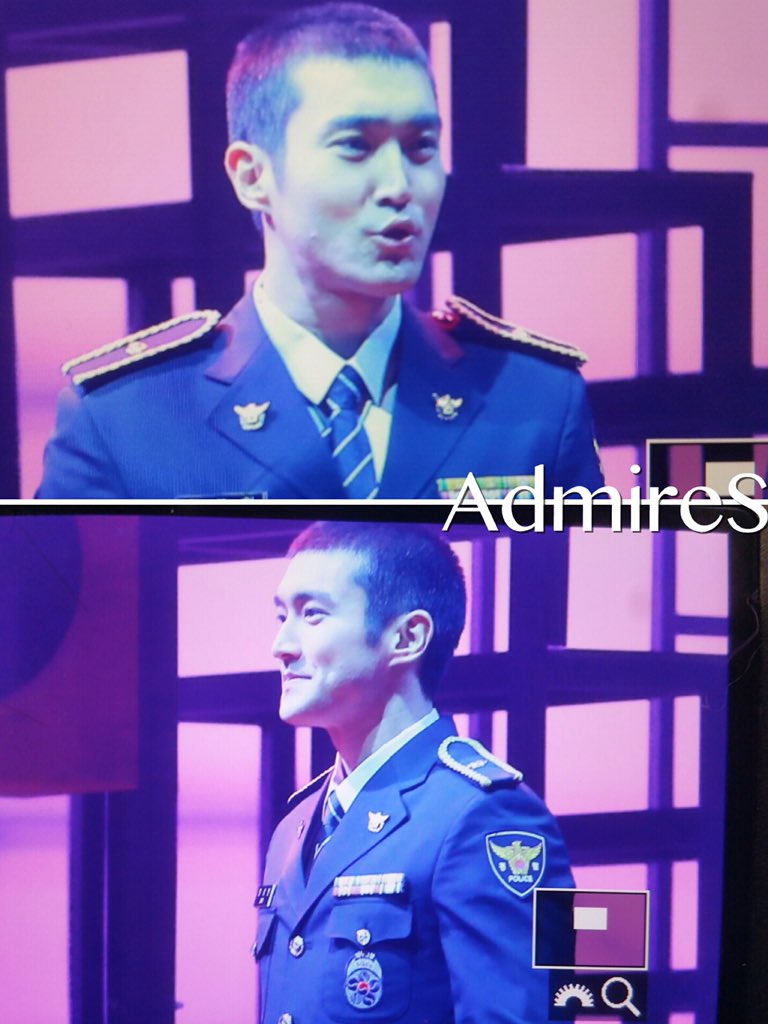 160109 #siwon musical &amp; healing concert <a href="/siwon407/">S</a> 우리 멋있게 경찰 #시원 ㅎㅎㅎ
