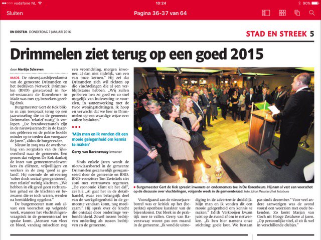 Zeer geslaagde nieuwjaarsbijeenkomst met oude en nieuwe bekenden! #bnd #nieuwjaarsborrel #drimmelen