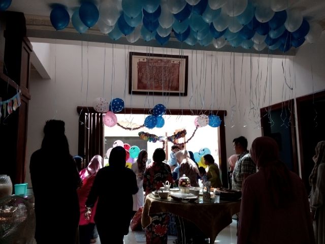 Party birthday keponakanku yang ke 3 tahun