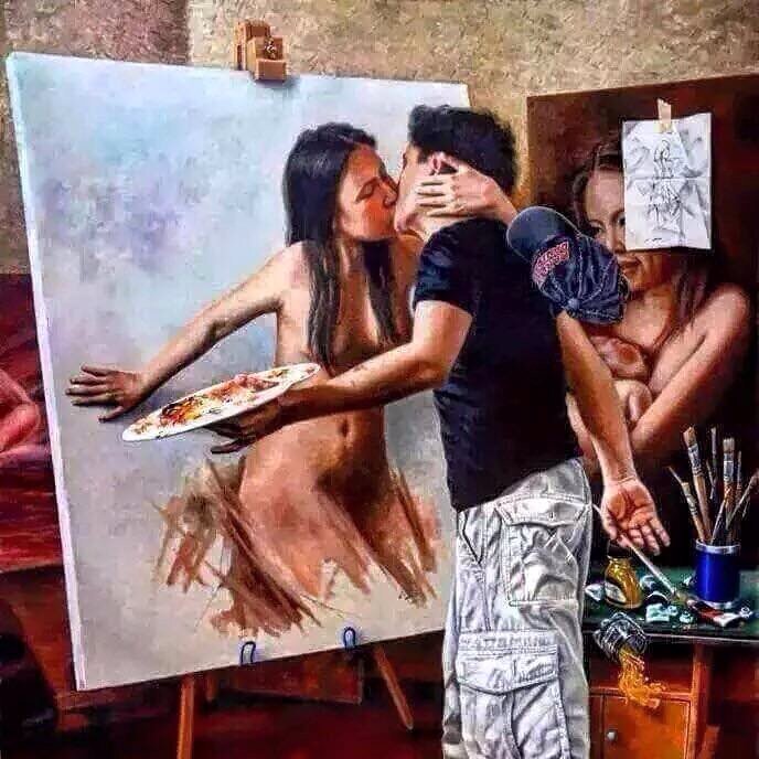 When he meets with fantasy painting give us the finest beauty🌹❤️❤️🌹